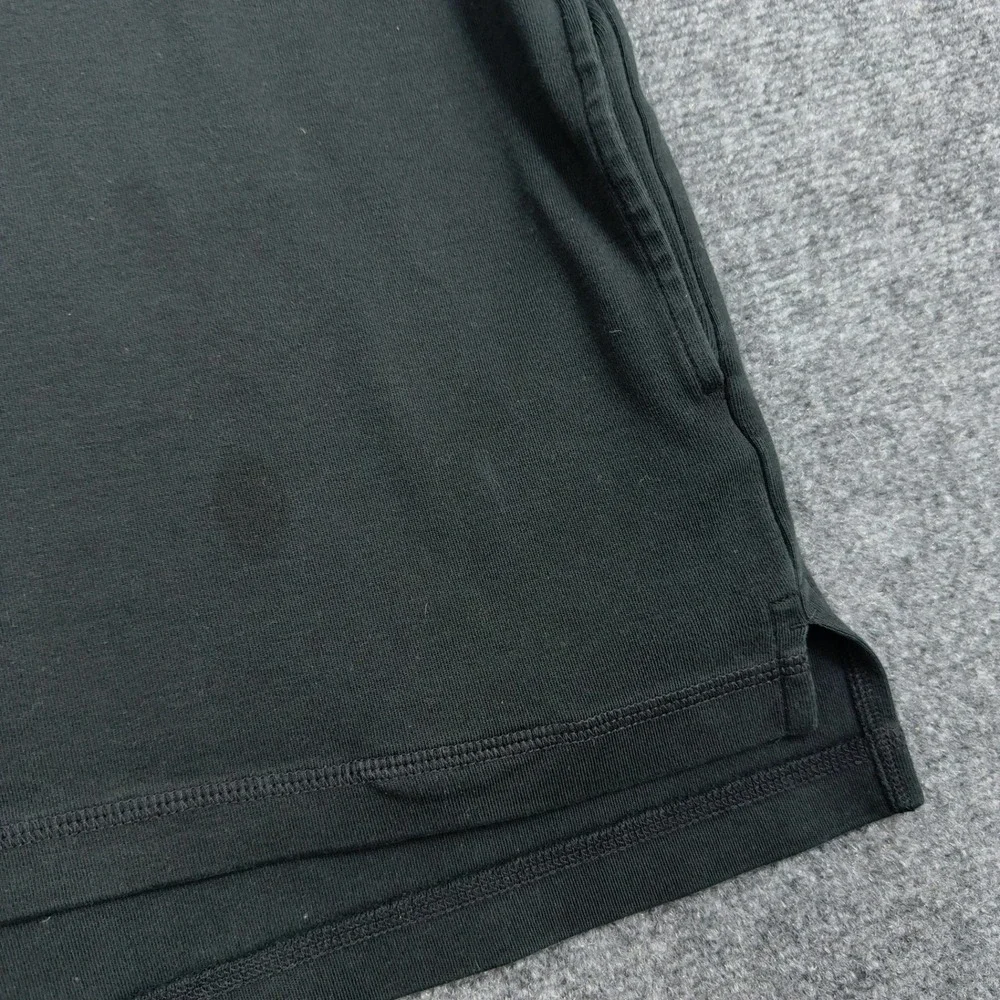 Lacoste Pullover Men 8 Black Cotton Quarter Zip Mock Neck Pockets Preppy Classic